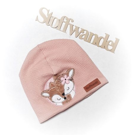 Rehe babymütze Kindermütze bestickt beanie